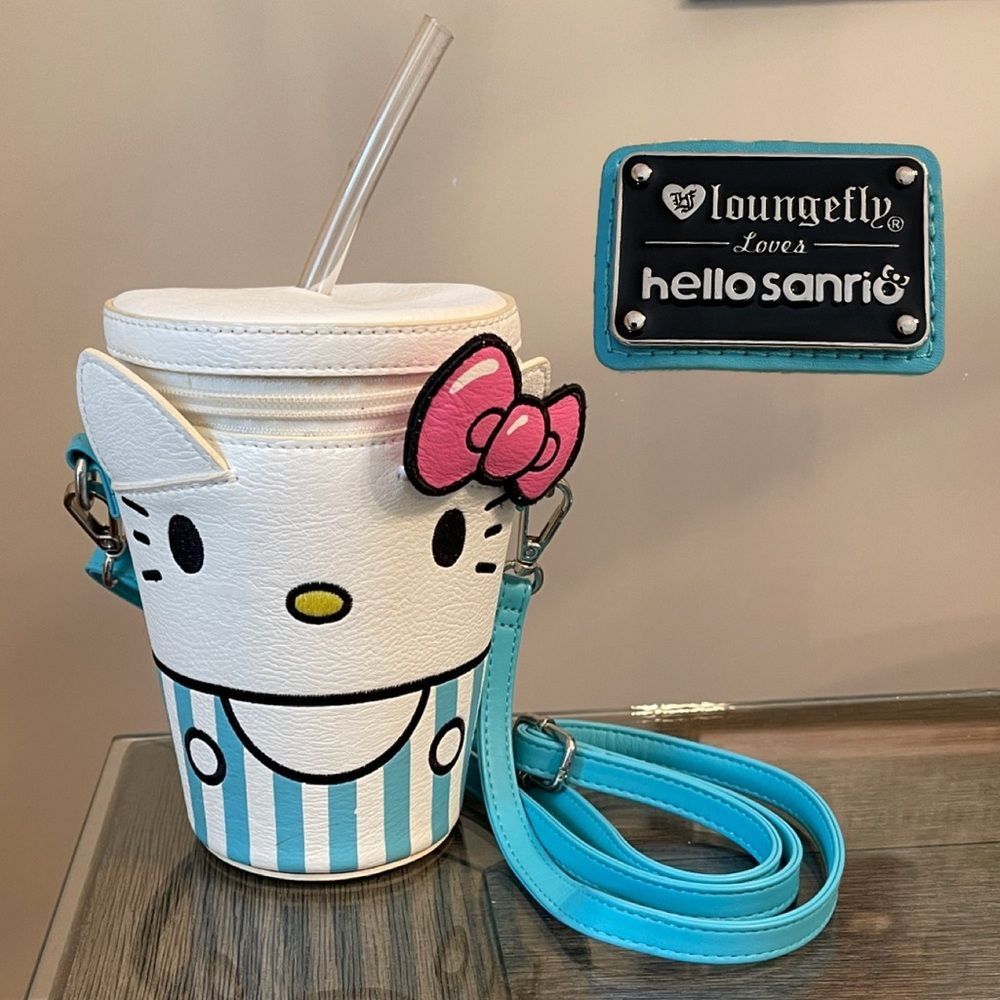 Sanrio Crossbody Hello Kitty Soda Cup Loungefly Handbag Soda Pop Cup